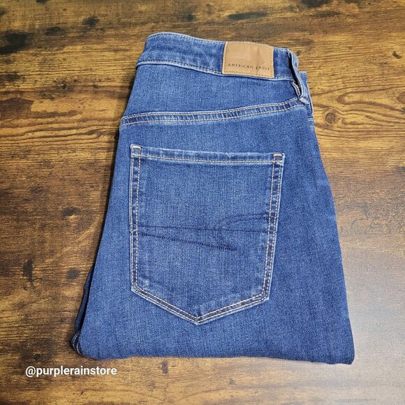 American Eagle Dream Jeans 8 XS Jegging Super Hi Rise Tummy Control Medium Wash - Picture 3 of 14
